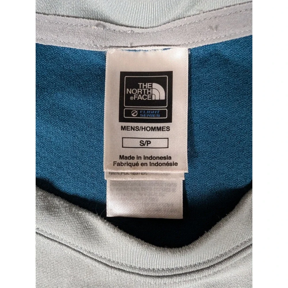 The North Face Flight Series VaporWick Mens Gray Teal Long Sleeve Running Shirt
